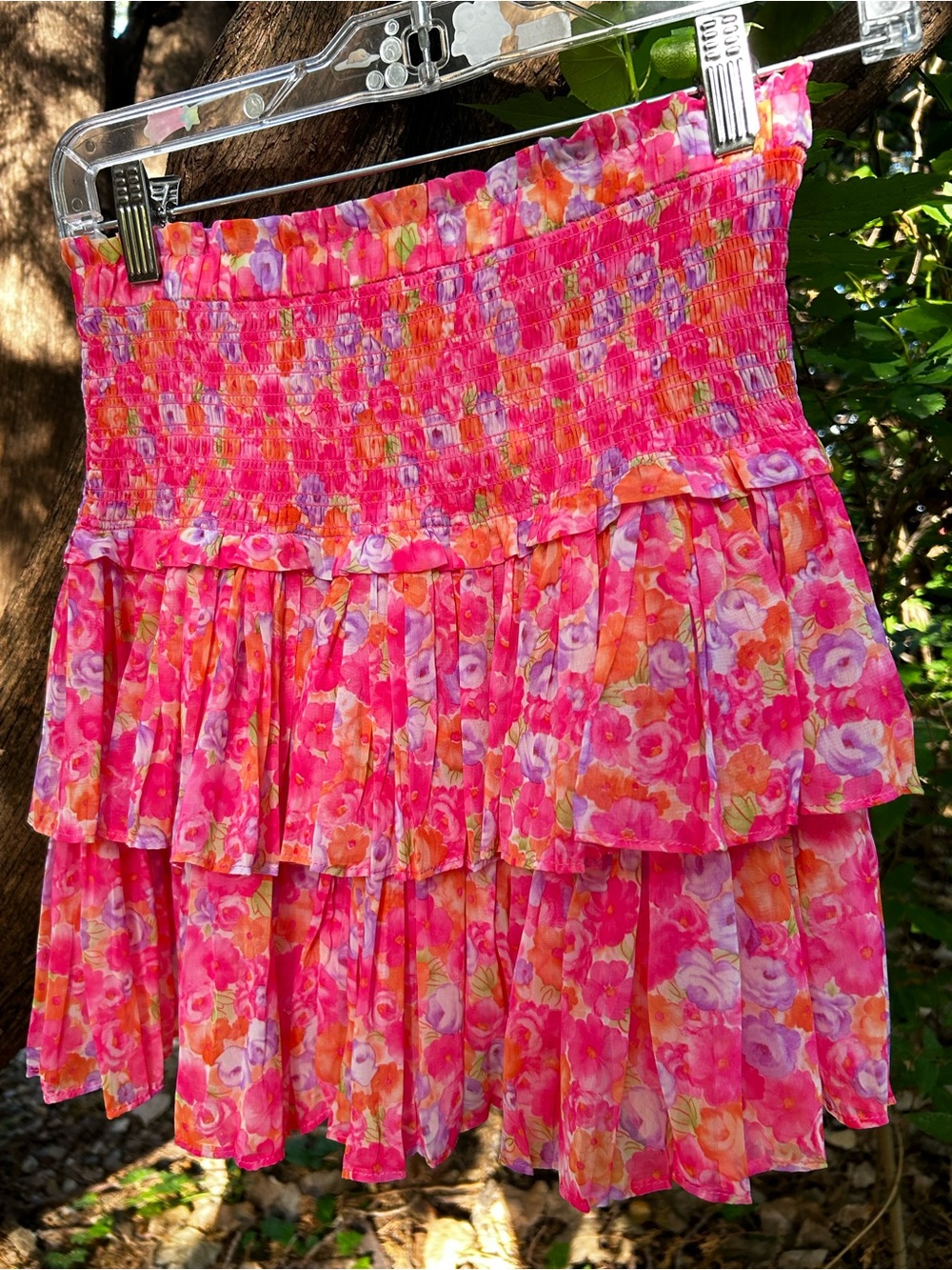 Neon Summer Garden Skirt by Reset by Jane